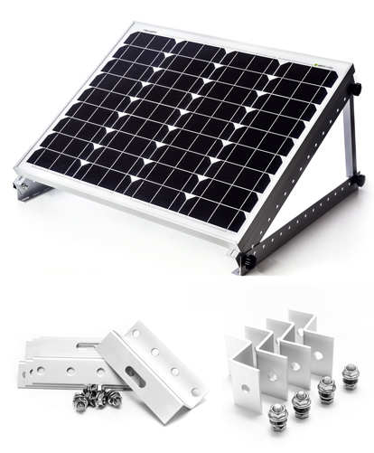 Halterung Solarpanel Verbinder weiß Solarmodul Befestigung Haltespoiler Spoiler 